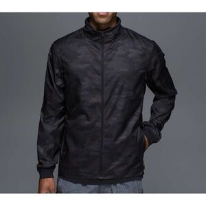 Lululemon Men's Black Camo Surge Jacket